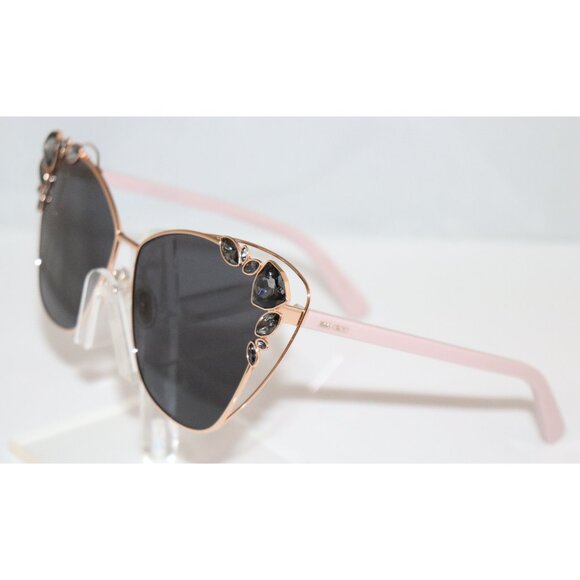 New Women's Jimmy Choo KYLA/S 25TH 0DDB Rose Gold Cat Eye sunglasses with Stones - Picture 5 of 5